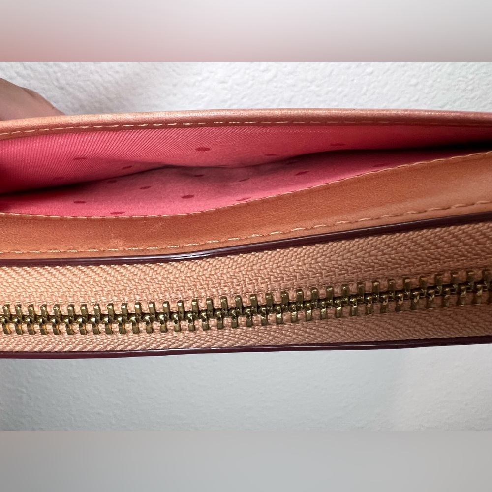 Kate Spade Tan Zippy Wallet With Colorful Buttons - Picture 3 of 7